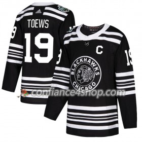 Adidas Maillot de Hockey Chicago Blackhawks Jonathan Toews 19 2019 Winter Classic Noir Authentic - Homme
